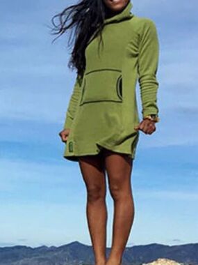 Melanzana micro-grid dress